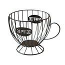 Snacks and Candy Organizer Coffee Capsules Shelf Storage for Kitchen and Pantry - Black
