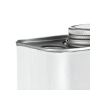 Airtight Coffee Canister Storage Jar Pour Valve Leather 9.6 x 7 x 9.3cm - Brown