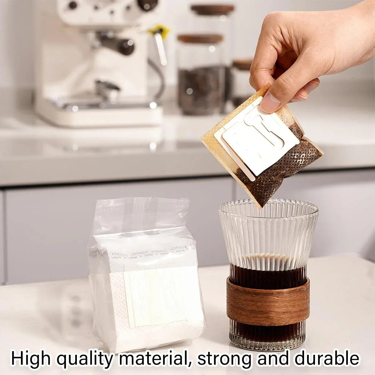 100pcs Hanging Ear Coffee Filter Hand Brew Drip Bag Disposable Coffee Filter