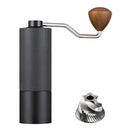 Hand Crank Coffee Grinder for Home Travel Stainless Steel Durable Easy Clean - Black