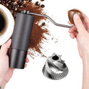 Hand Crank Coffee Grinder for Home Travel Stainless Steel Durable Easy Clean - Black