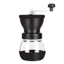 Manual Coffee Bean Grinder Glass Hand Crank Portable Grinding Mill for Home Use