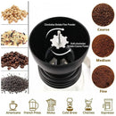Manual Coffee Bean Grinder Glass Hand Crank Portable Grinding Mill for Home Use