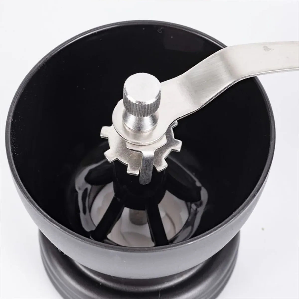 Manual Coffee Bean Grinder Glass Hand Crank Portable Grinding Mill for Home Use