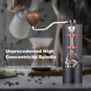 Hand Crank Coffee Grinder for Home Travel Stainless Steel Durable Easy Clean - Grey