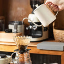 Hand Drip Coffee Pot Stainless Steel Fine Spout Hanging Ear Filter Cup Kettle - Black