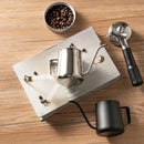 Hand Drip Coffee Pot Stainless Steel Fine Spout Hanging Ear Filter Cup Kettle - Silver
