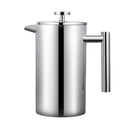 French Press Coffee Pot 600ml 304 Stainless Steel for Home Office Tea Coffee