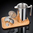 French Press Coffee Pot 600ml 304 Stainless Steel for Home Office Tea Coffee