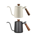 600ml Stainless Steel Coffee Pour Over Kettle Heat Resistant Home Café Brewing - Black