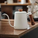 600ml Stainless Steel Coffee Pour Over Kettle Heat Resistant Home Café Brewing - Black