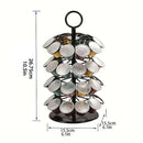 Coffee Capsule Organizer 360 Degree Rotating Holder Rack for 40 Pods Storage