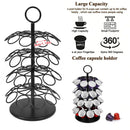 Coffee Capsule Organizer 360 Degree Rotating Holder Rack for 40 Pods Storage
