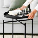 Small Coffee Table Simple Tray Mini Round Table Compact Side Table Living Room