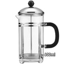 350ml 600ml Stainless Steel Glass French Press Coffee Tea Maker for Home Office - 350ML