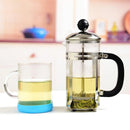 350ml 600ml Stainless Steel Glass French Press Coffee Tea Maker for Home Office - 600ML