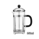 350ml 600ml Stainless Steel Glass French Press Coffee Tea Maker for Home Office - 600ML