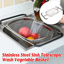1-Piece Adjustable Over-Sink Drain Basket