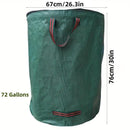 Green Garden Waste Bags with Lids 76 x 67 cm - 3 Pieces