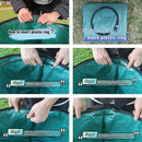 Green Garden Waste Bags with Lids 76 x 67 cm - 3 Pieces