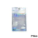 100/200X Iridescent Zip Bags for Food Storage & Holographic Makeup Pouch - 20*30cm 100PCS