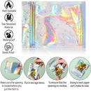 100/200X Iridescent Zip Bags for Food Storage & Holographic Makeup Pouch - 20*30cm 100PCS