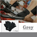 XL Size Aolikes Weight Lifting Gloves Gym Bodybuilding Fitness Workout Cycling Crossfit - One Pair Grey
