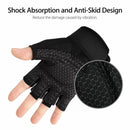XL Size Aolikes Weight Lifting Gloves Gym Bodybuilding Fitness Workout Cycling Crossfit - One Pair Grey