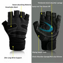 XL Size Aolikes Weight Lifting Gloves Gym Bodybuilding Fitness Workout Cycling Crossfit - One Pair Red