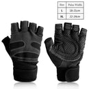 XL Size Aolikes Weight Lifting Gloves Gym Bodybuilding Fitness Workout Cycling Crossfit - One Pair Red