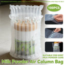 100PCS Air Column Protective Bags Shockproof Packaging for Milk Powder Cans