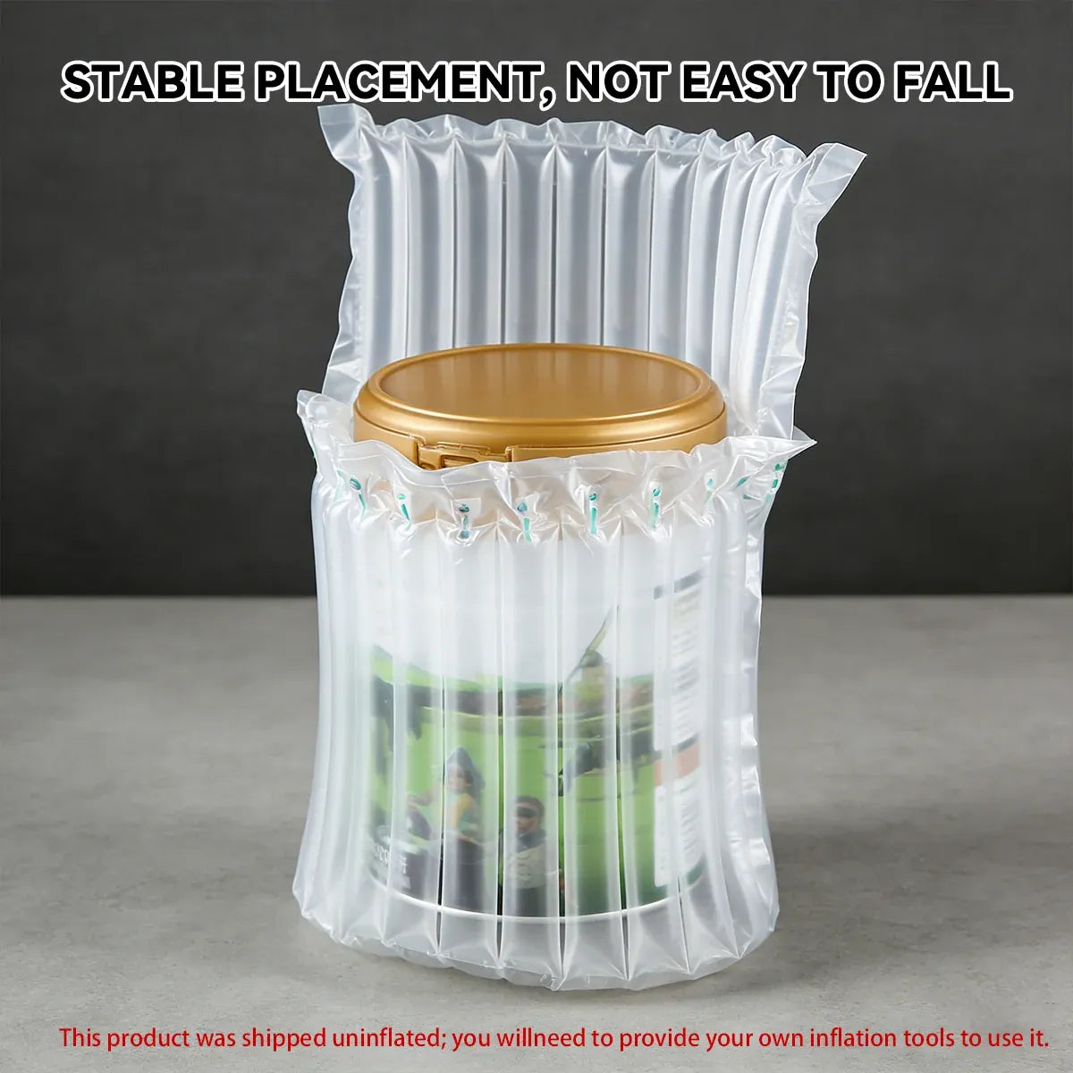 100PCS Air Column Protective Bags Shockproof Packaging for Milk Powder Cans