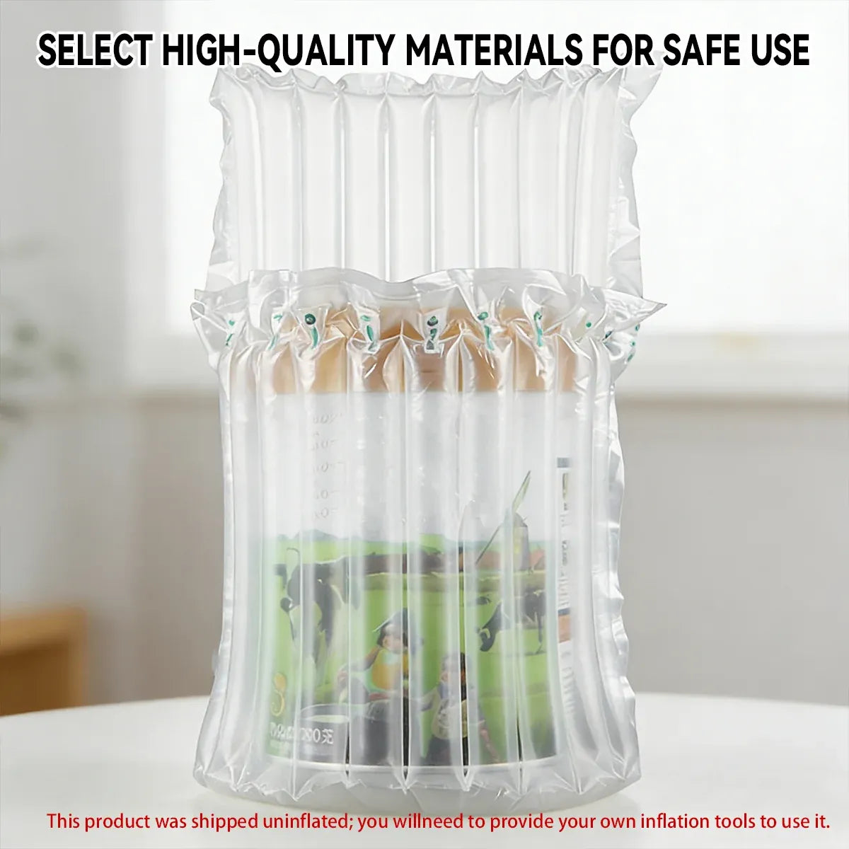 100PCS Air Column Protective Bags Shockproof Packaging for Milk Powder Cans