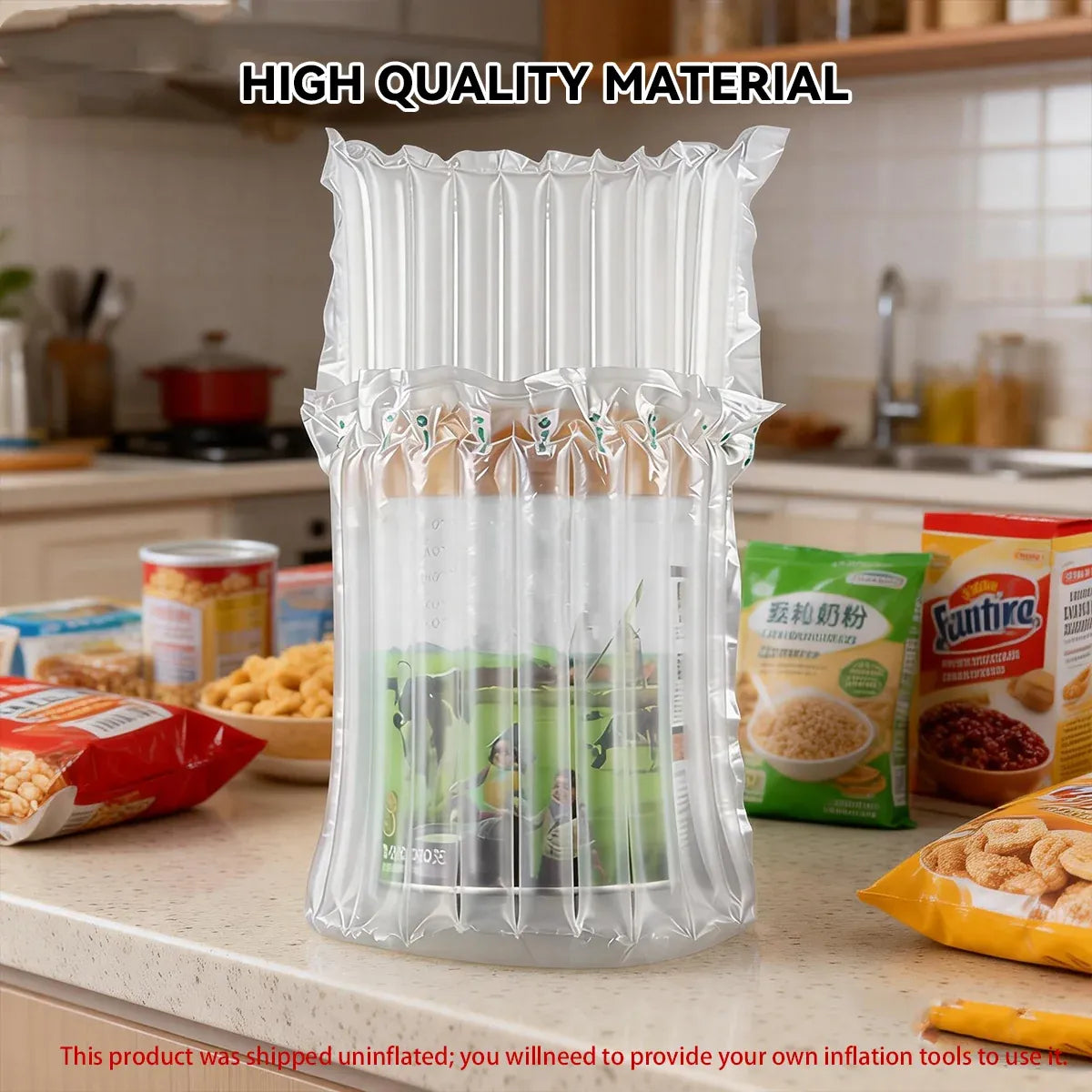 100PCS Air Column Protective Bags Shockproof Packaging for Milk Powder Cans