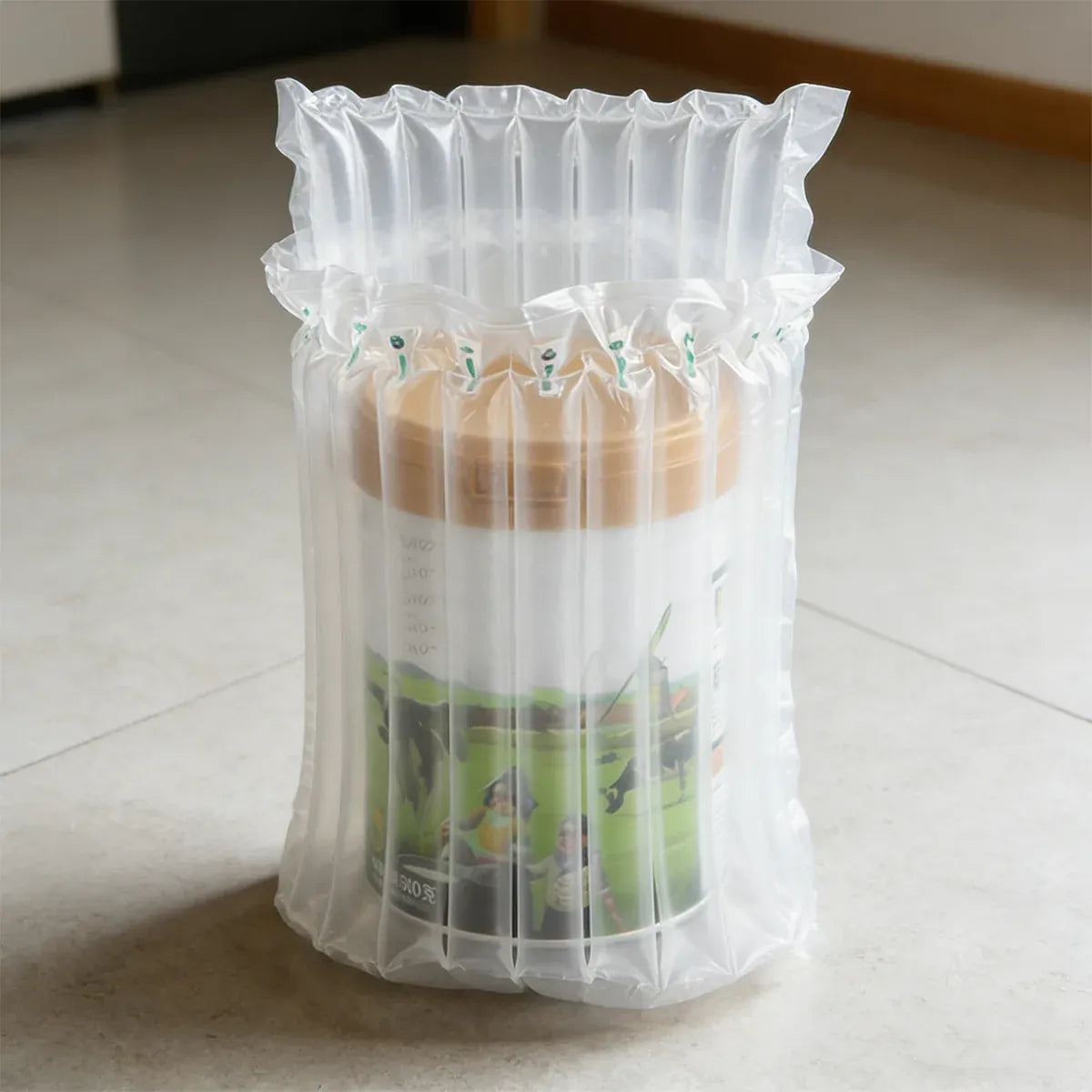 100PCS Air Column Protective Bags Shockproof Packaging for Milk Powder Cans