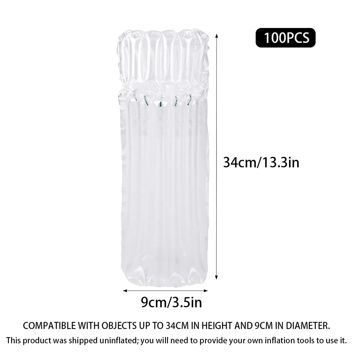 100PCS Air Column Bag Protective Packaging Inflatable Cushion Void Fill