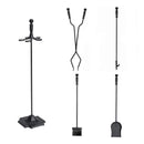 5-Piece Fireplace Tool Set with Stand