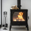 5-Piece Fireplace Tool Set with Stand