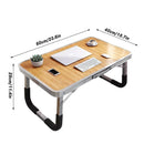 Aluminium Folding Laptop Table Portable Bed Desk Adjustable Computer Stand Tray