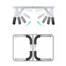 Aluminium Folding Laptop Table Portable Bed Desk Adjustable Computer Stand Tray