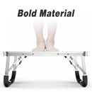Aluminium Folding Laptop Table Portable Bed Desk Adjustable Computer Stand Tray