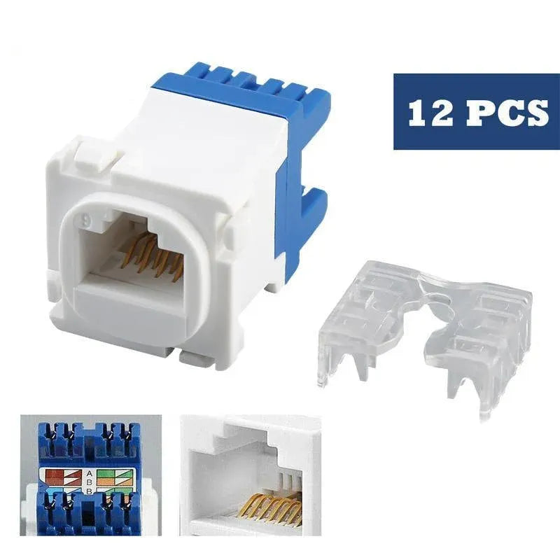 12/24PCS Clipsal Compatible Style CAT6 RJ45 8P8C Network Data Jack Mech Insert - 12PCS