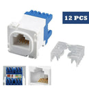 12/24PCS Clipsal Compatible Style CAT6 RJ45 8P8C Network Data Jack Mech Insert - 12PCS