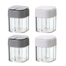 4X 4 in1 Seasoning Jar 4 Compartment Spice Storage Box Kitchen Organisation Case