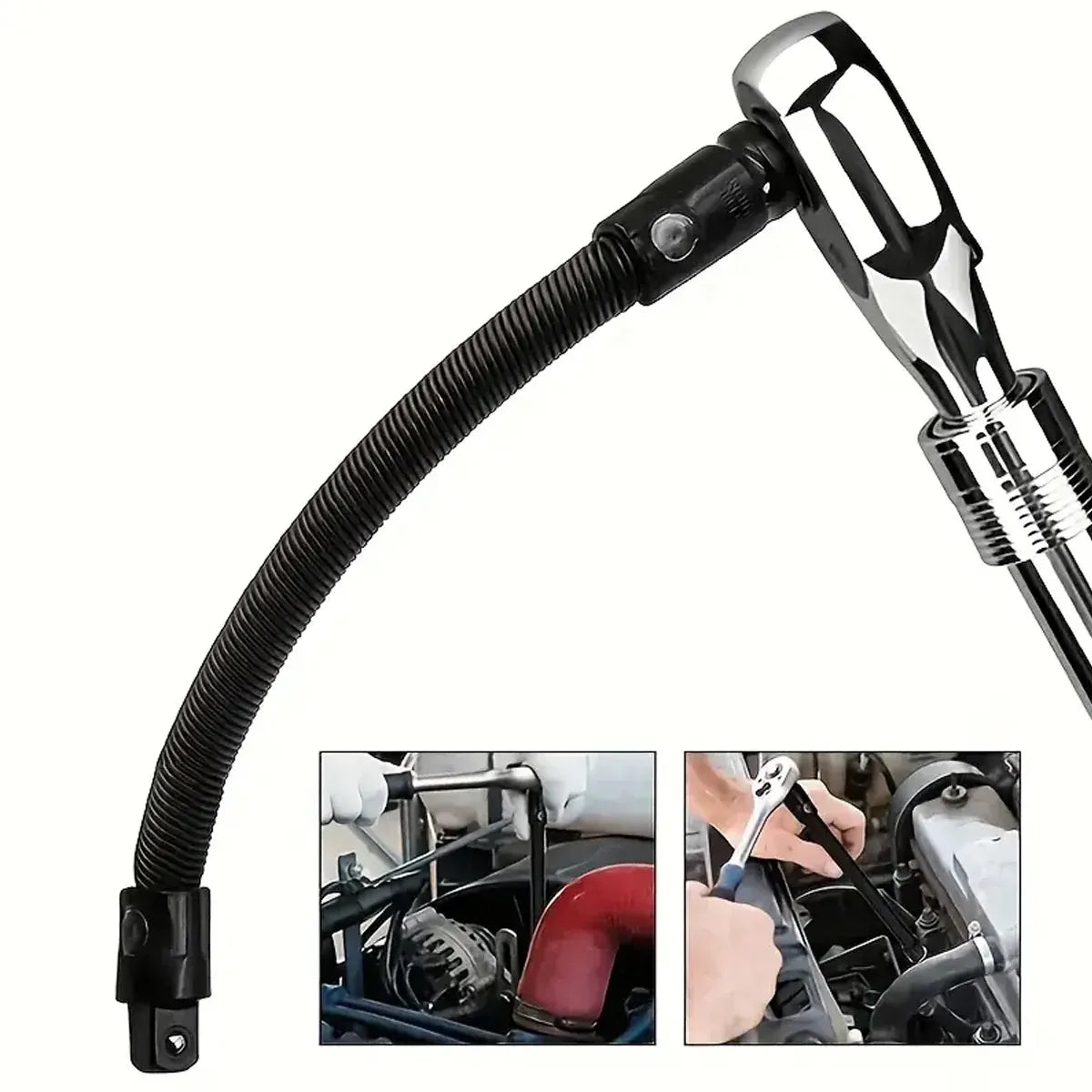 4pcs Electric Wrench Flexible Shaft Coupling Rod Spring Sleeve Universal Tool - 35cm
