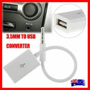 Male Cable Plug Aux Jack 3.5Mm Audio To Usb 2.0 Female Converter Cord Play Mp3