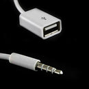 Male Cable Plug Aux Jack 3.5Mm Audio To Usb 2.0 Female Converter Cord Play Mp3