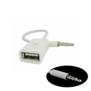 Male Cable Plug Aux Jack 3.5Mm Audio To Usb 2.0 Female Converter Cord Play Mp3