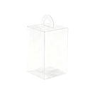 20PCS Transparent Biscuit Gift Box with Handle for Christmas Party Favors Use