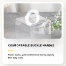 20PCS Transparent Biscuit Gift Box with Handle for Christmas Party Favors Use